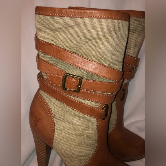 Frye Harlow Multi Strap Heeled Boot Size 8.5 - Picture 14 of 15